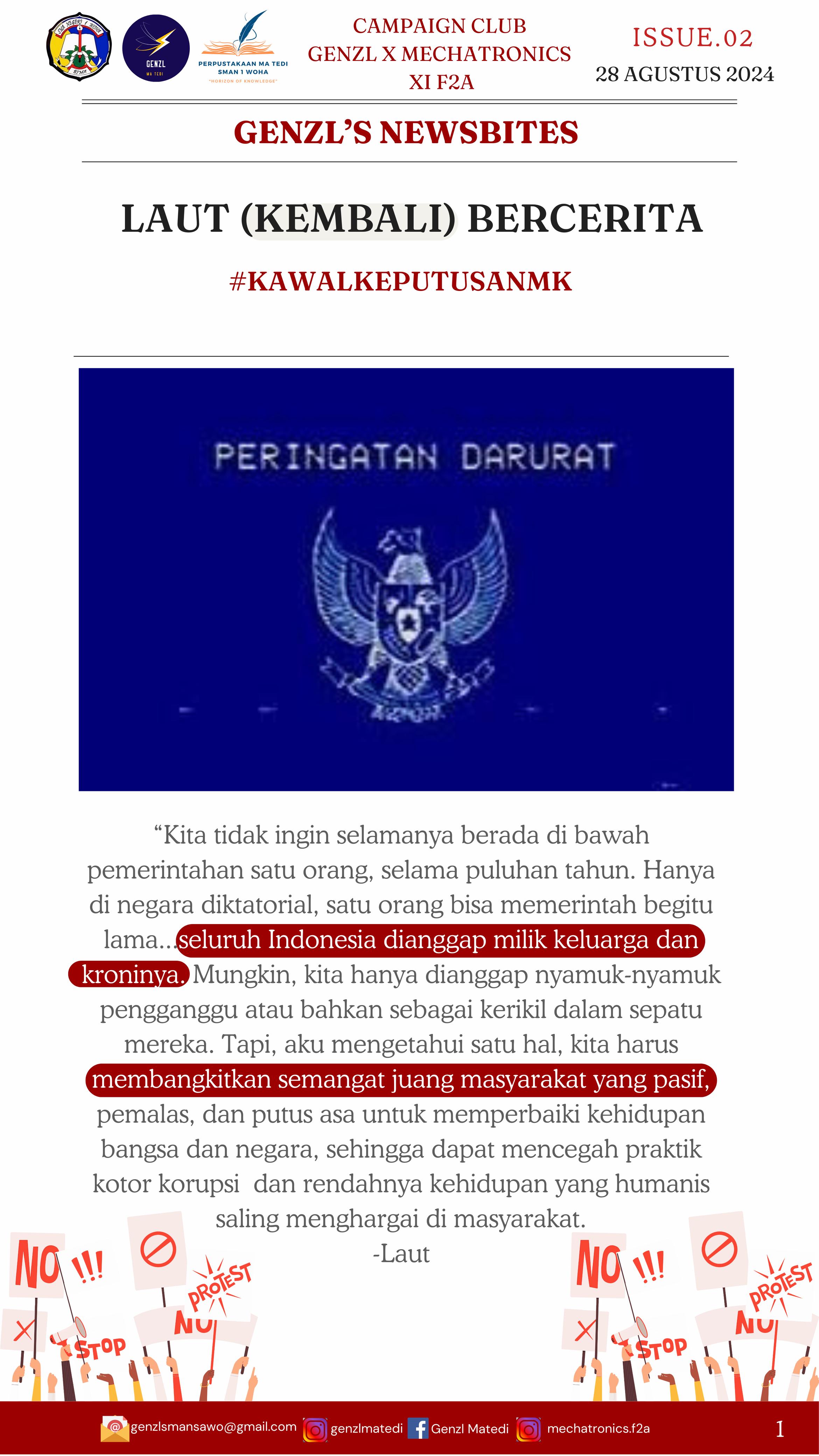 SMAN 1 WOHA GENZLS NEWSBITES (PERINGATAN DARURAT) SMAN 1 WOHA GENZLS NEWSBITES (PERINGATAN DARURAT)